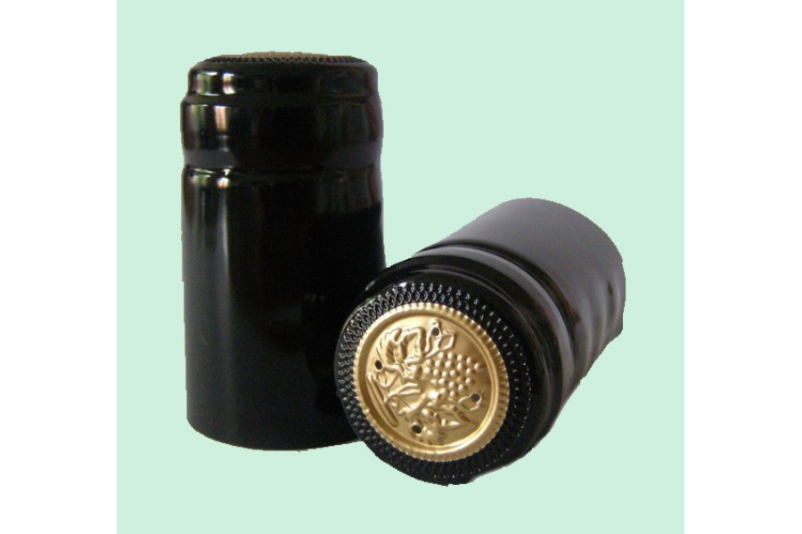 Termokapsle 28,5-30,8x55 mm černá 509, zlatý top obrázek