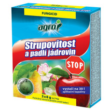 AGRO Strupovitost a padlí jádrovin STOP 3x8 g