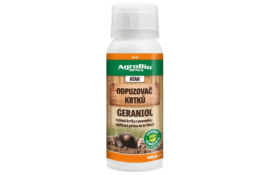 AgroBio ATAK - odpuzovač krtků GERANIOL  obrázek