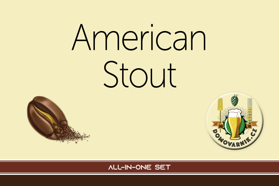 Set pro vaření piva - recept American Stout  obrázek