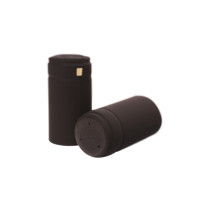 Termokapsle 34,5x60 mm černá matná, zlatý top 5007 - DOPRODEJ