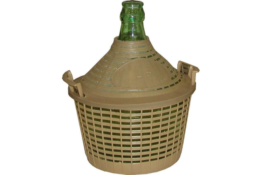 Demižon 20 l v plastovém koši obrázek