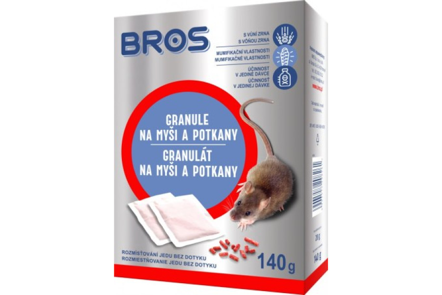 Návnada granule na myši 140g BROS obrázek