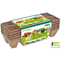 Rašelinový kontejner Jiffystrips® 5-50, 4,5x4,5 cm - plato 10 ks, 5 plat v balení