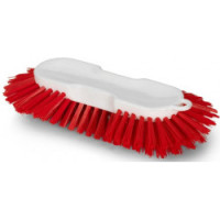 Kartáč ruční rýžový červený medium, délka 28,5 cm
