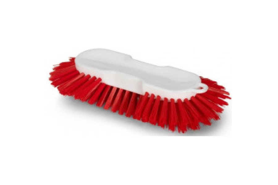 Kartáč ruční rýžový červený medium, délka 28,5 cm obrázek