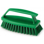 Kartáč ruční rýžový zelený medium, délka 17 cm