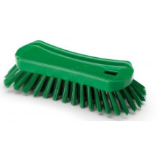 Kartáč ruční rýžový zelený medium, délka 23 cm