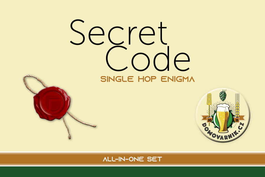 Set pro vaření piva - recept Secret code single hop Enigma obrázek