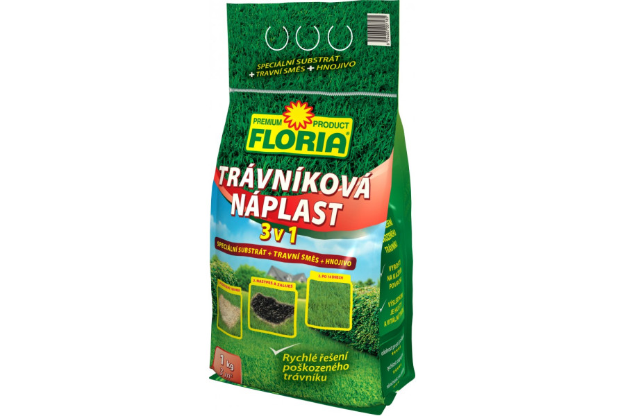 FLORIA Trávníková náplast 3 v 1 - 1 kg obrázek